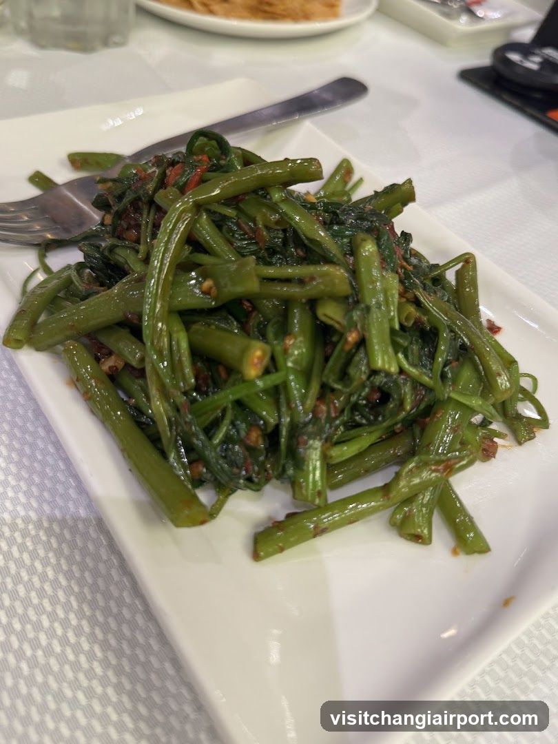 Stir-fried Green Vegetables with Chili
