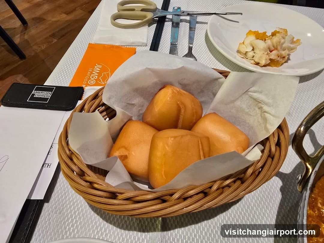 Bread Basket with Crab Meat