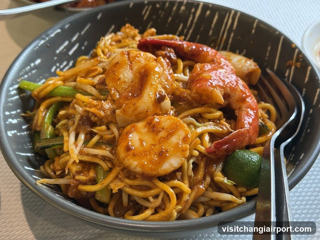 Shrimp Fried Noodles with Vegetables
