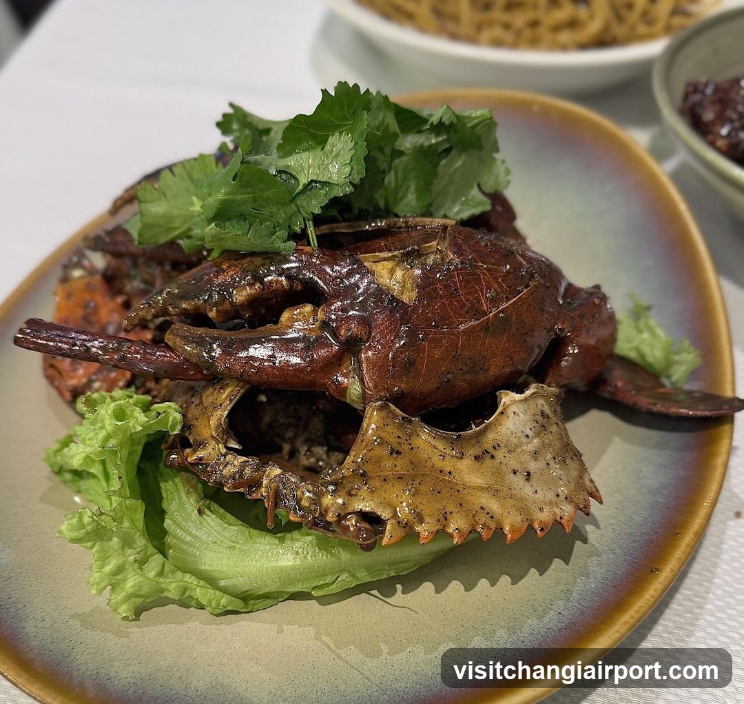 Stir-fried Lobster with Cilantro