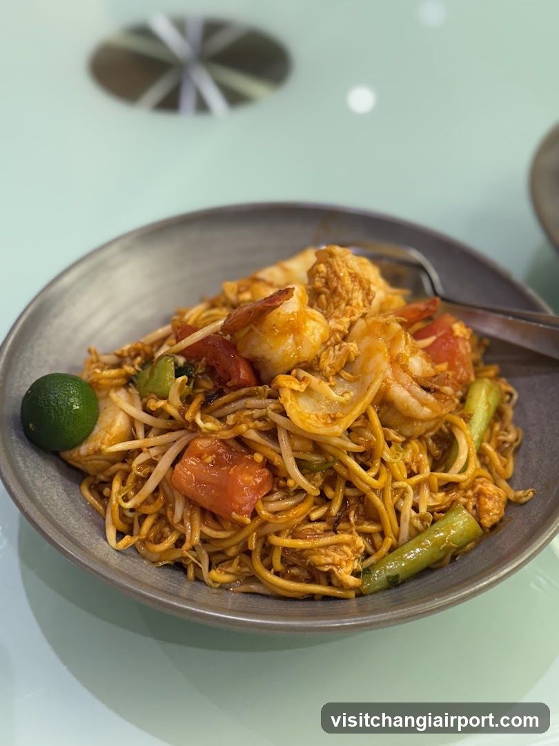 Shrimp Fried Noodles with Lime
