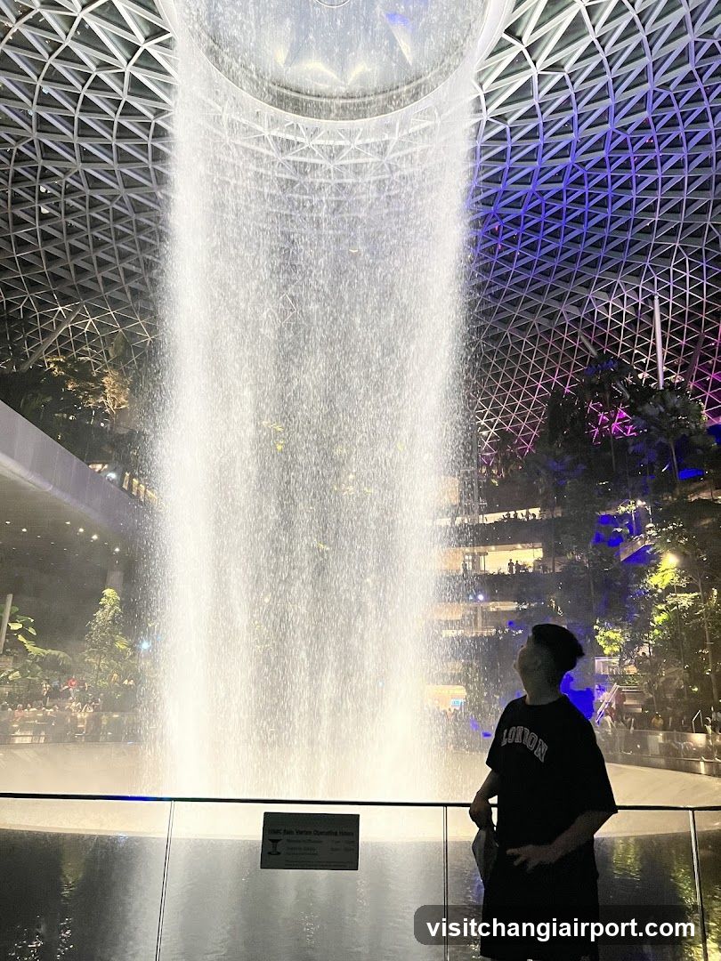 Indoor Waterfall Scene