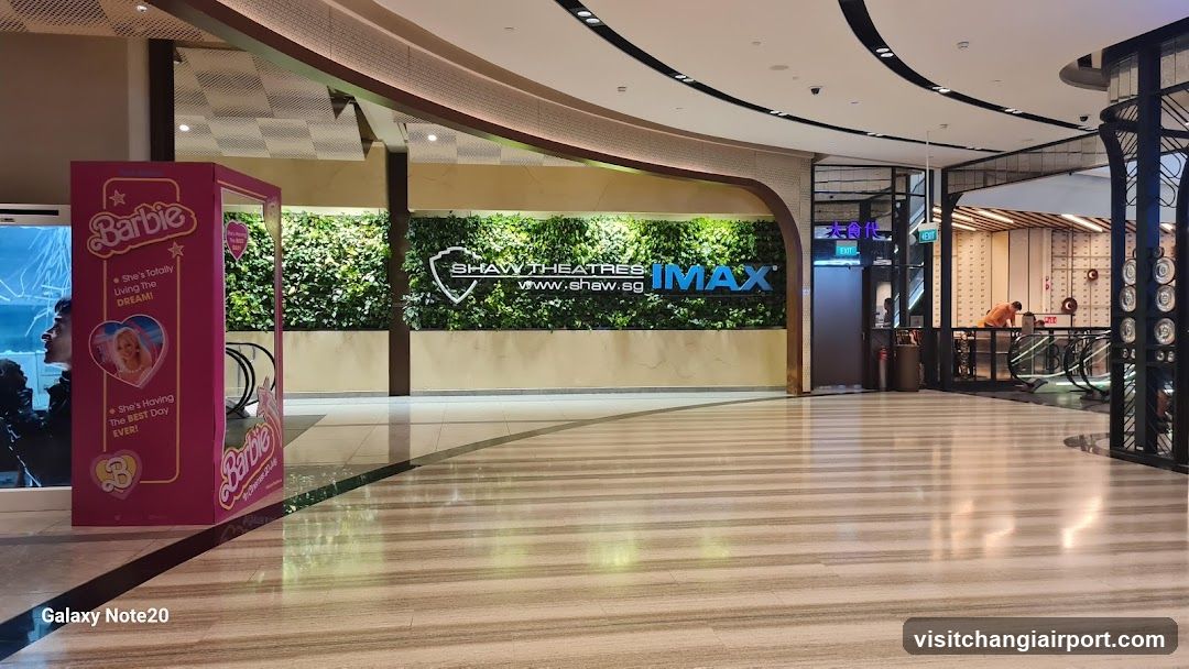 Shopping Mall Interior with Shaw Theatres IMAX and Barbie Display