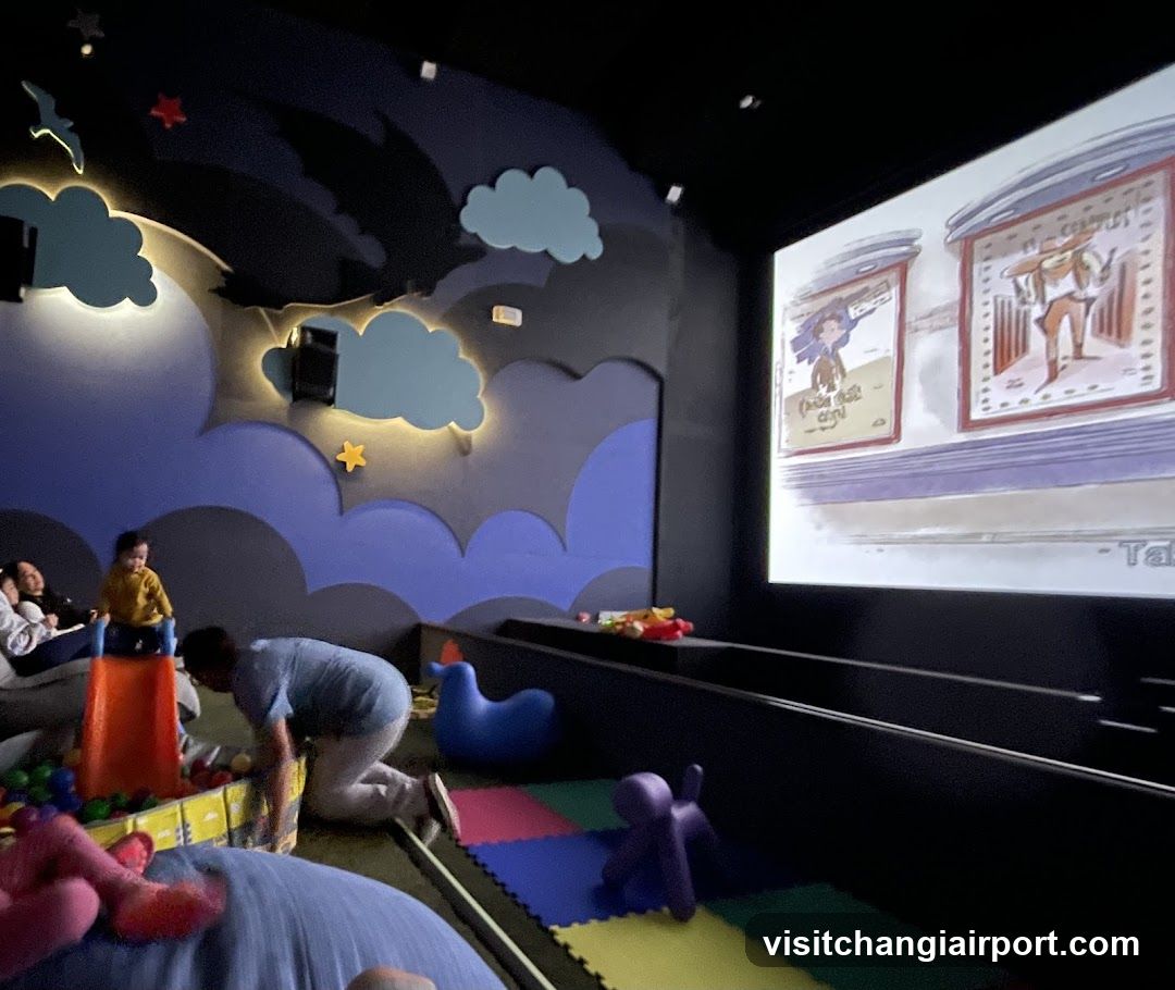 Children's Playroom with Projection Screen