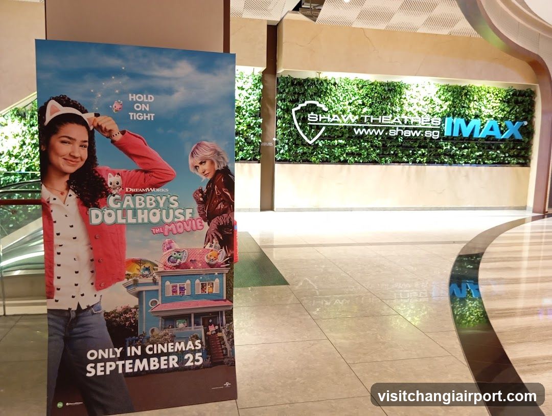 Gabby's Dollhouse Movie Poster and Shaw Theatres IMAX Signage