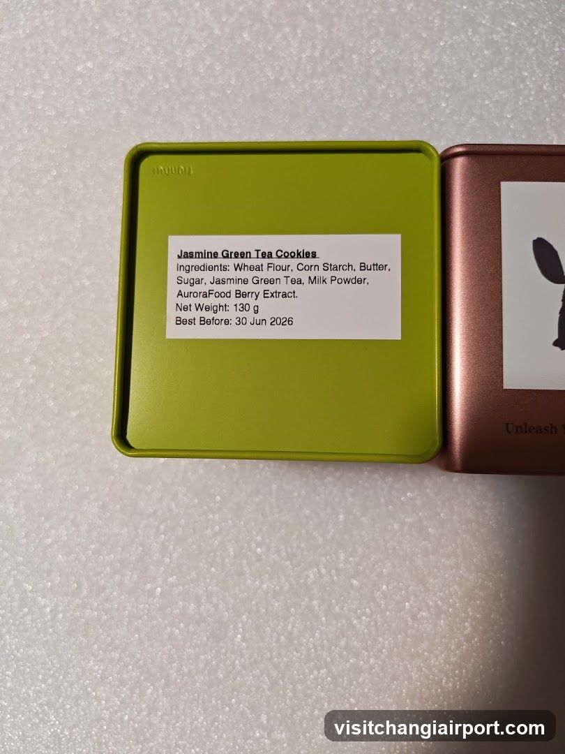 Jasmine Green Tea Cookies Tin