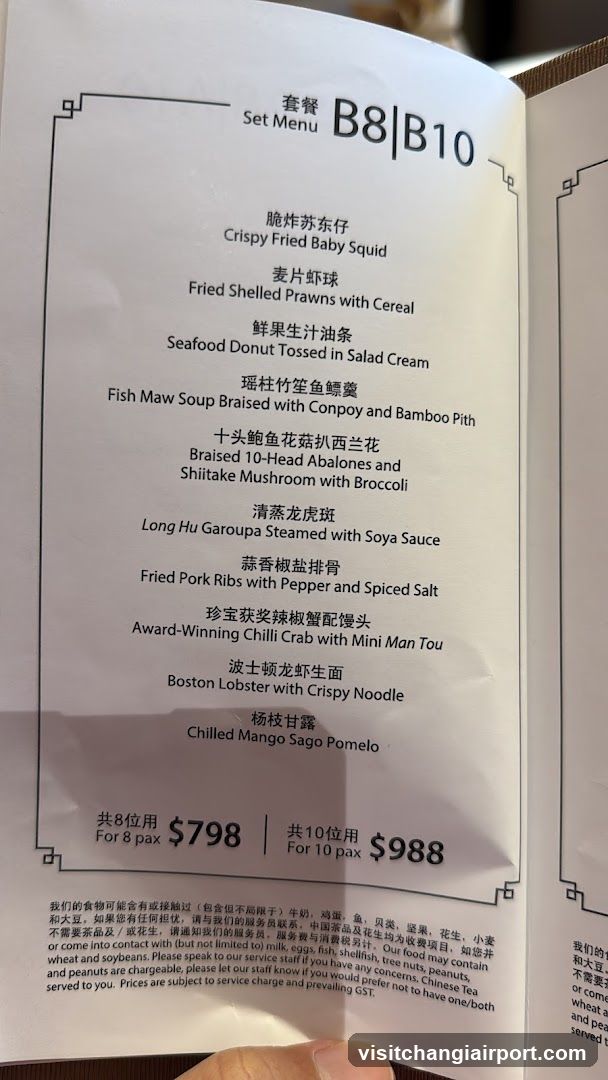 Set Menu B8|B10