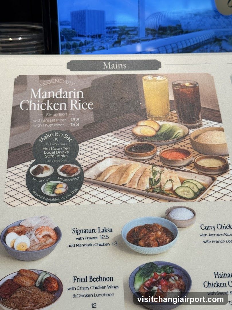 Mandarin Chicken Rice Menu Page
