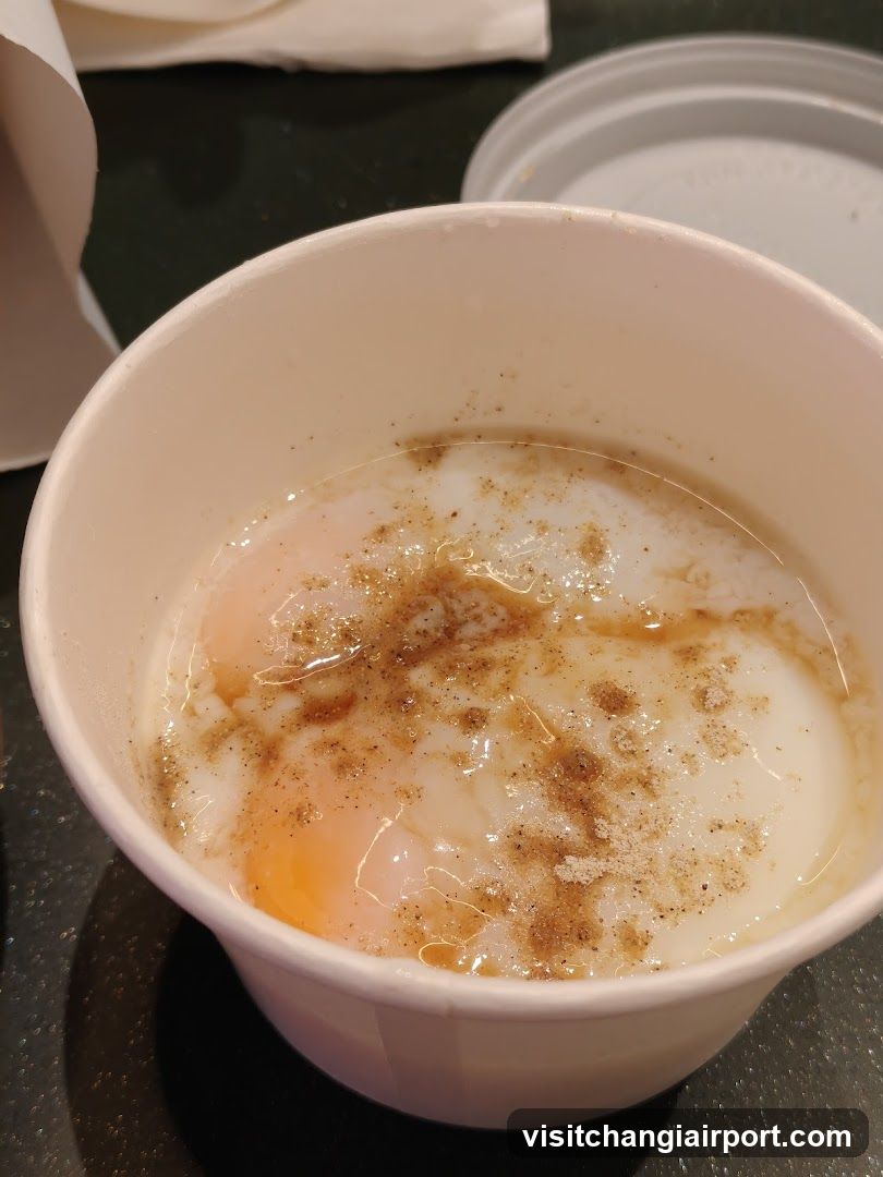 Egg in Cup with Seasoning