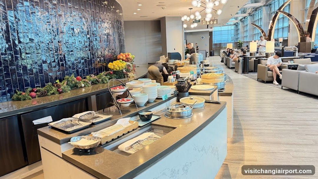 Buffet Area in Airport Lounge