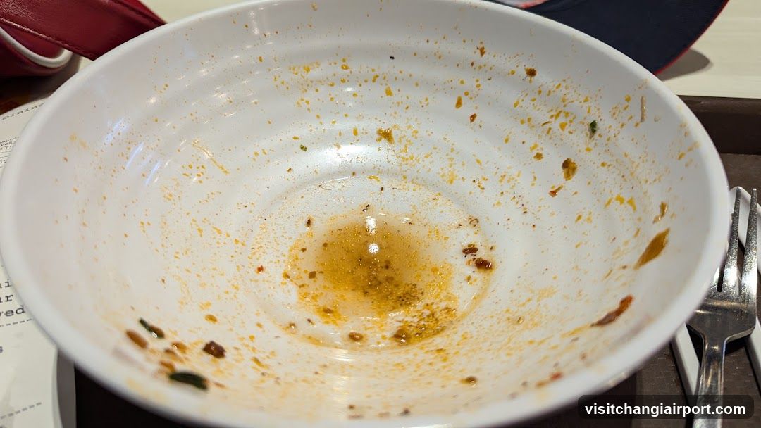Empty Bowl with Food Remains