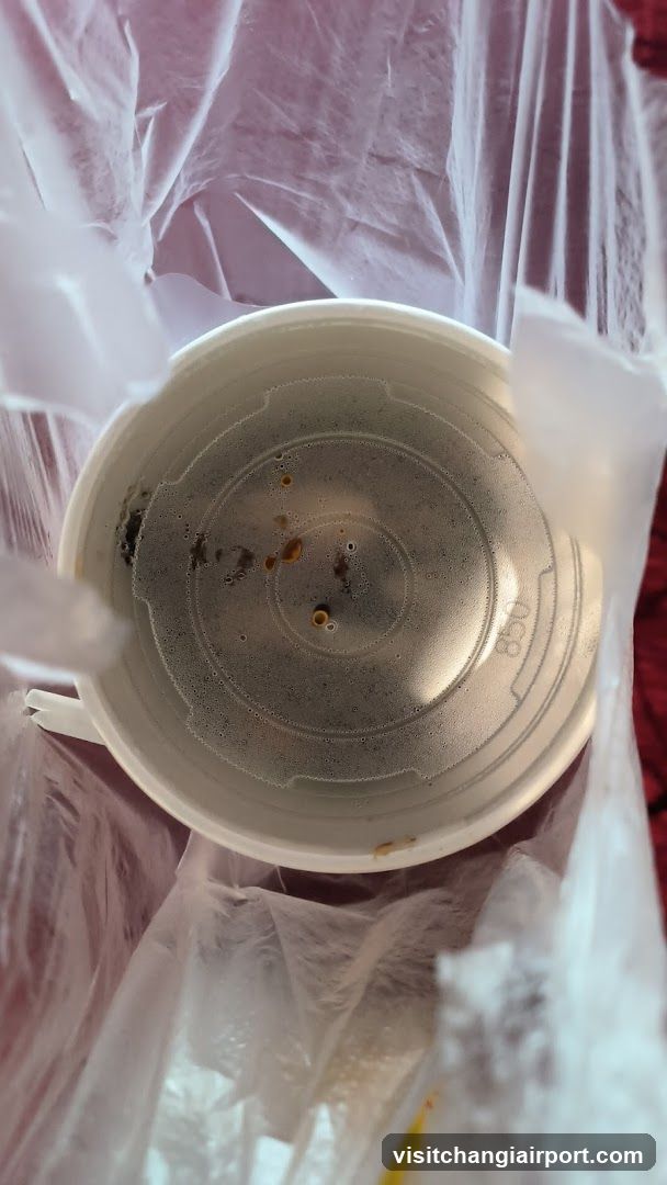 Empty Cup in Plastic Bag