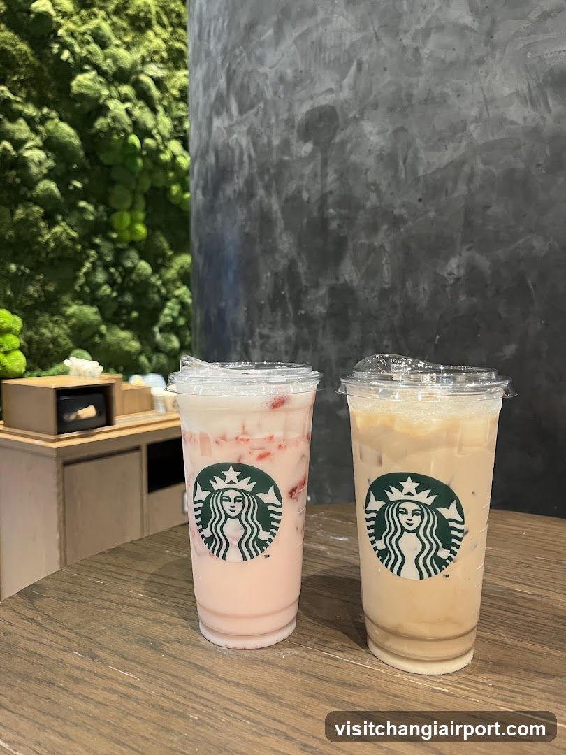 Starbucks Drinks on Table
