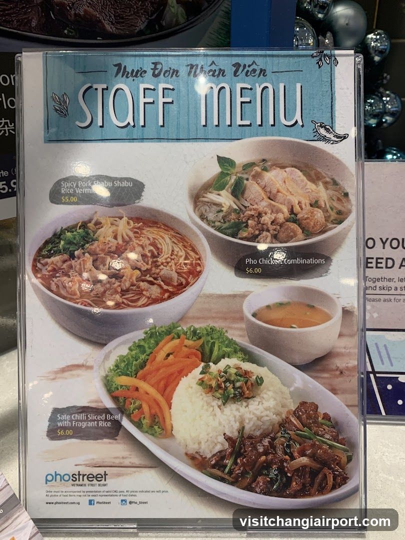 Staff Menu - Pho Street