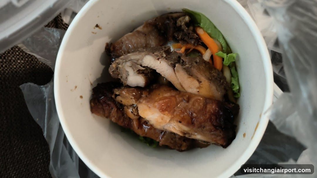 Bowl of Roasted Chicken with Vegetables