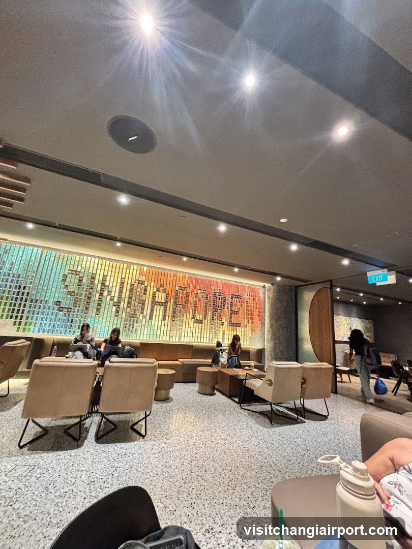 Interior Lounge Area with 'SHANGHAI' Mosaic Wall