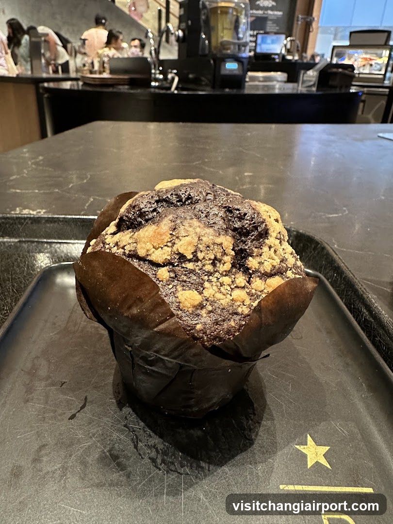 Chocolate Muffin with Crumble Topping