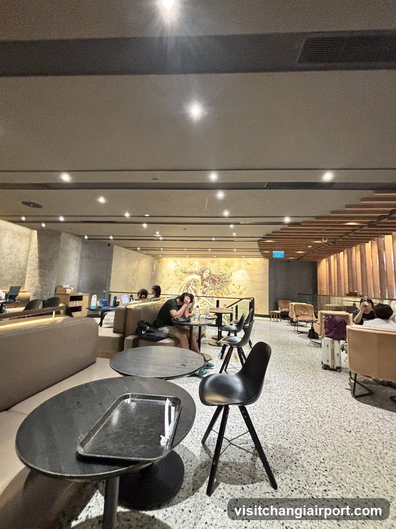 Interior of a modern lounge or cafe space