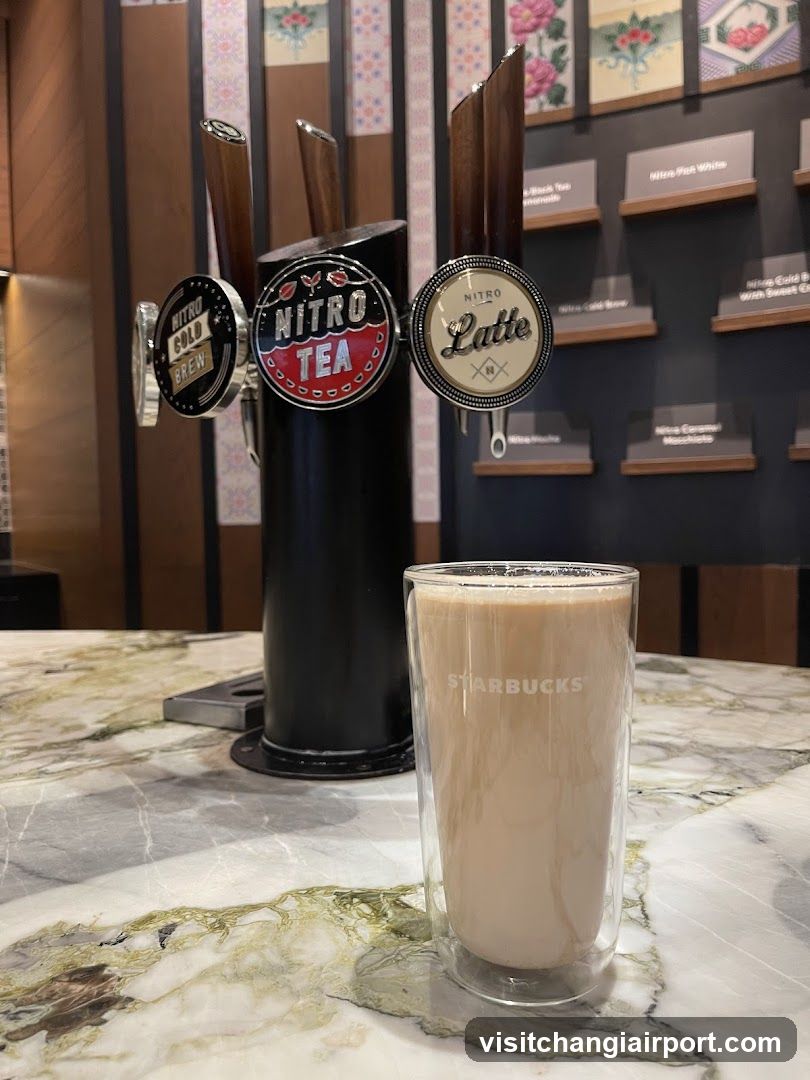 Nitro Tea and Latte Display
