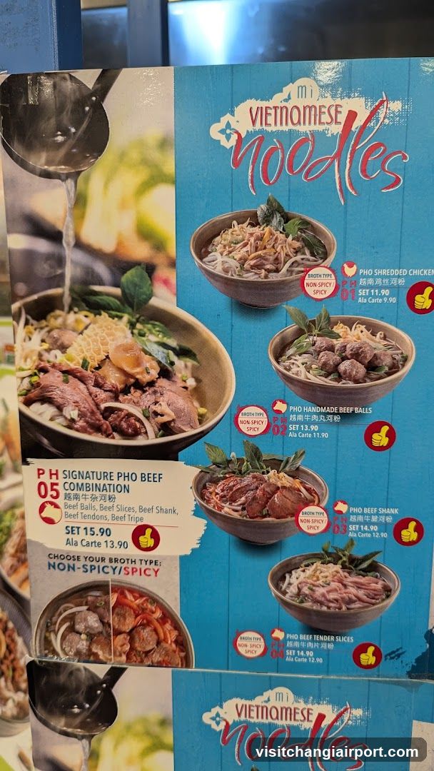 Vietnamese Noodles Menu Board