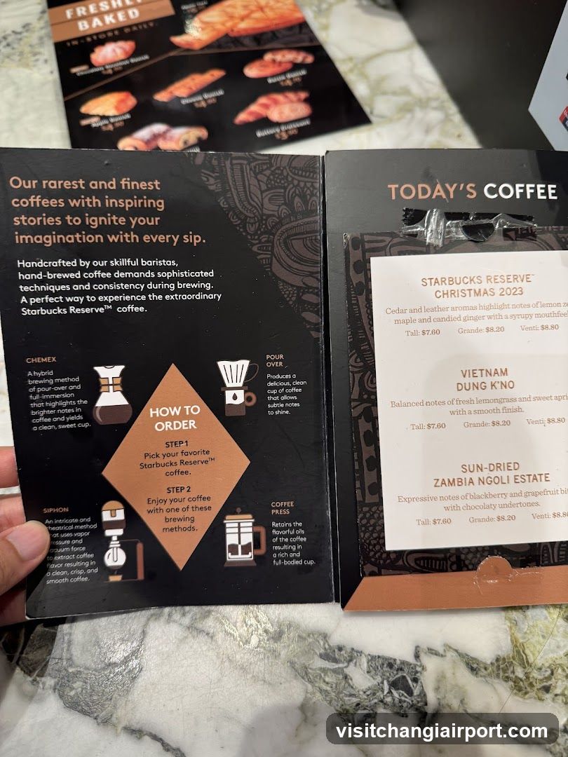 Starbucks Reserve Coffee Brochure