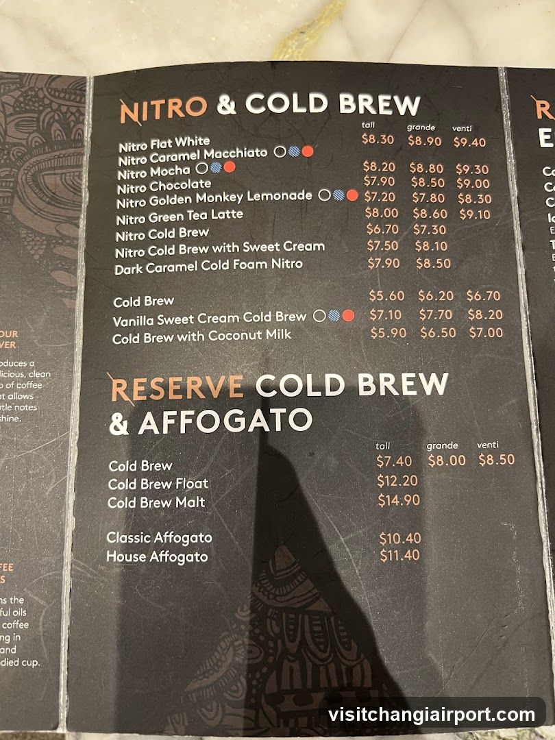 Nitro & Cold Brew Menu
