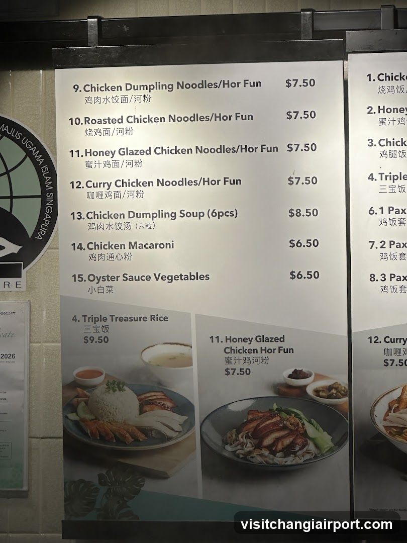 Chicken Noodle & Rice Menu Board