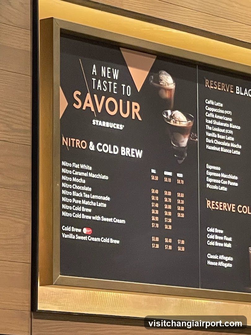 Starbucks Nitro & Cold Brew Menu
