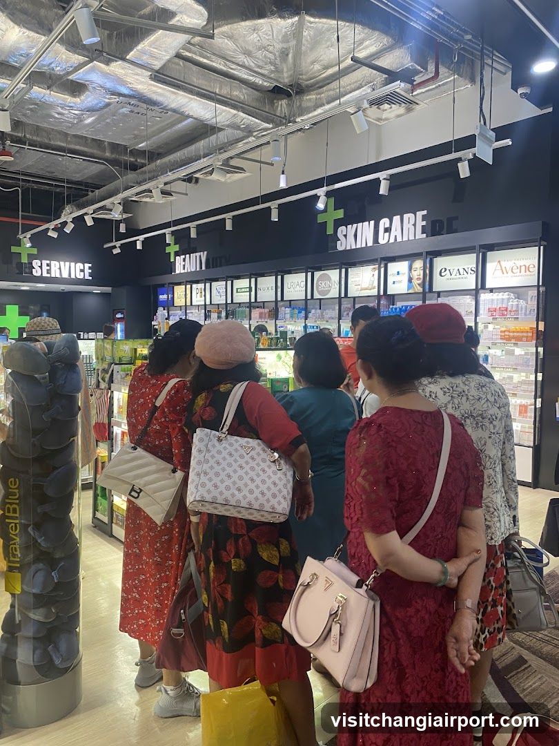 Pharmacy Interior with Customers