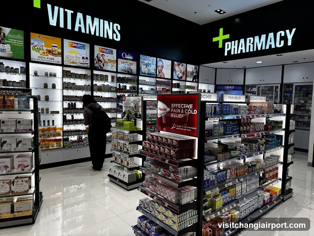 Pharmacy Interior with Vitamin Section
