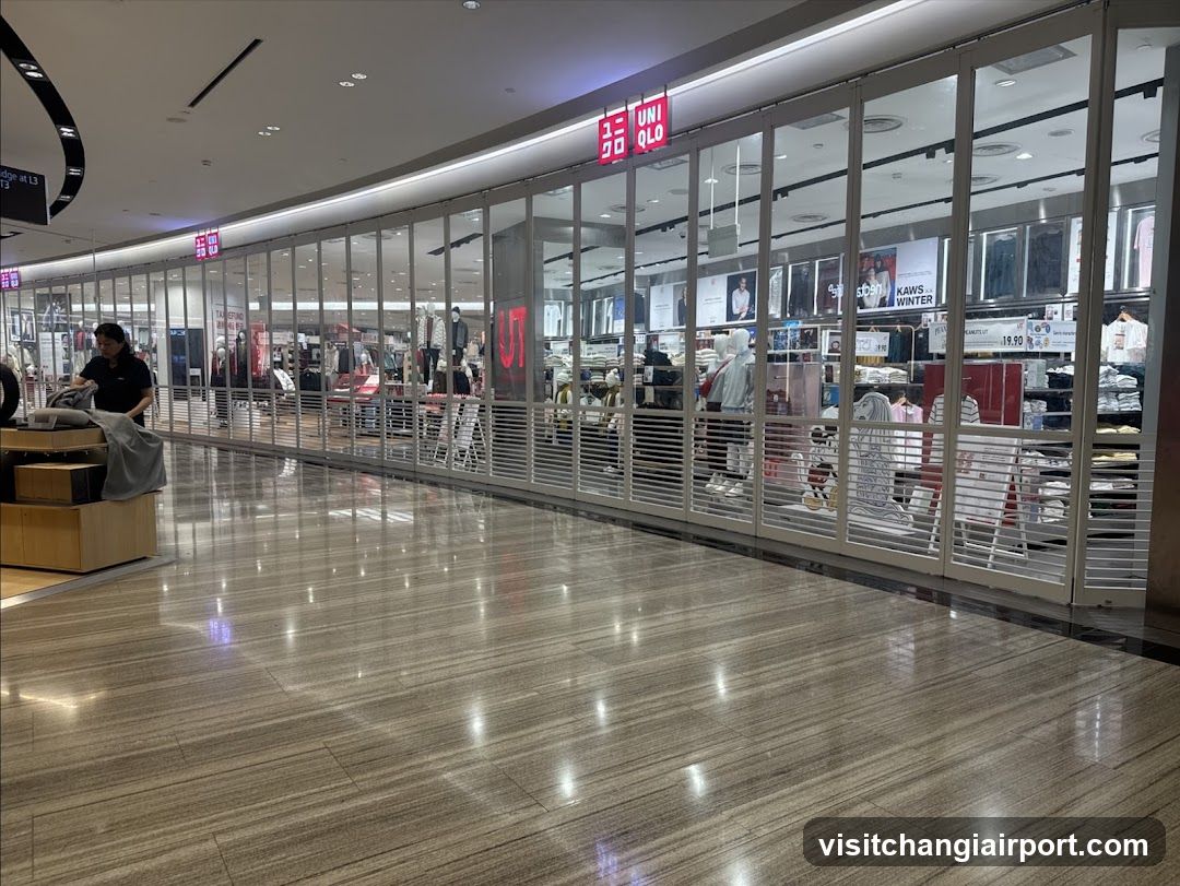 Shopping Mall Interior with Storefronts