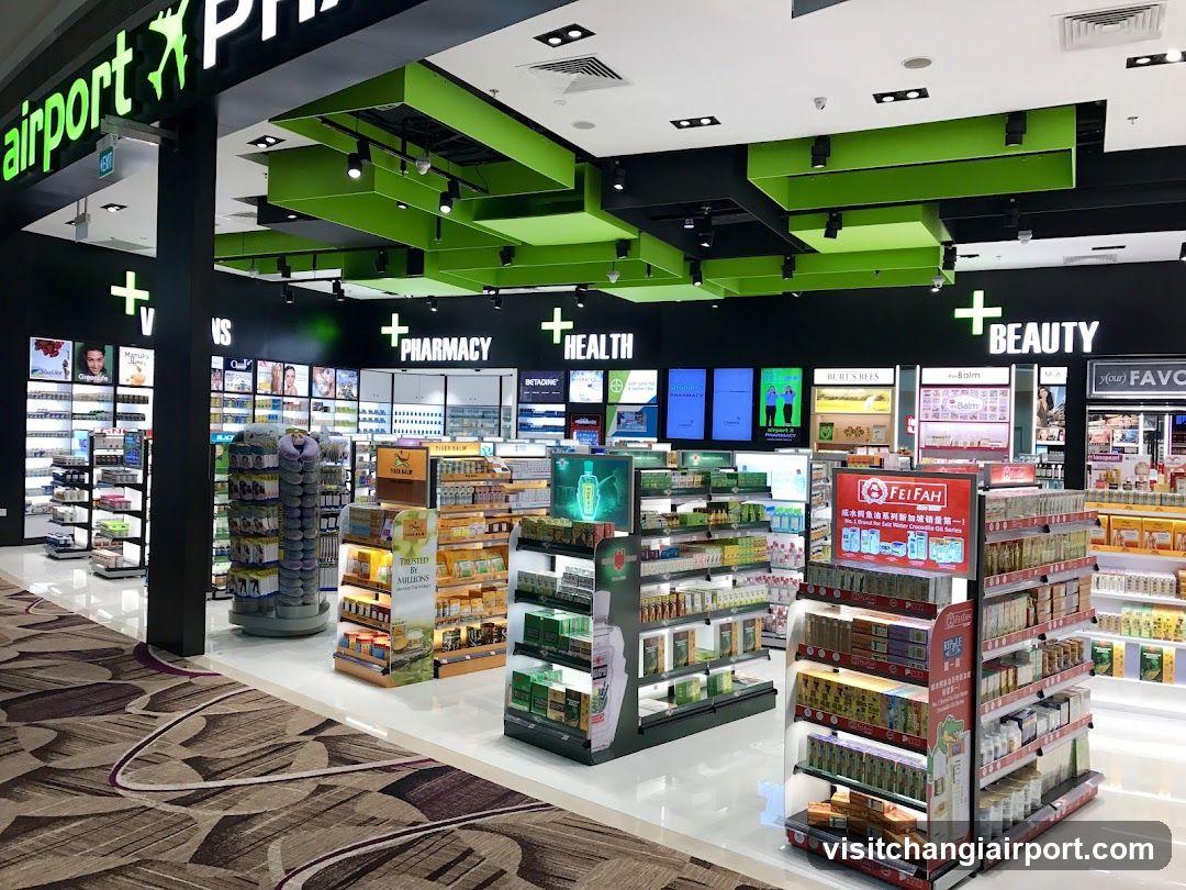Airport Pharmacy and Beauty Store Interior