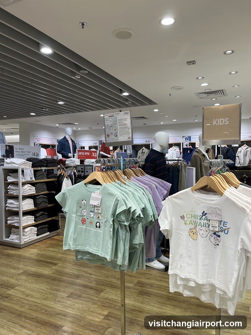 Kids Clothing Section in Retail Store