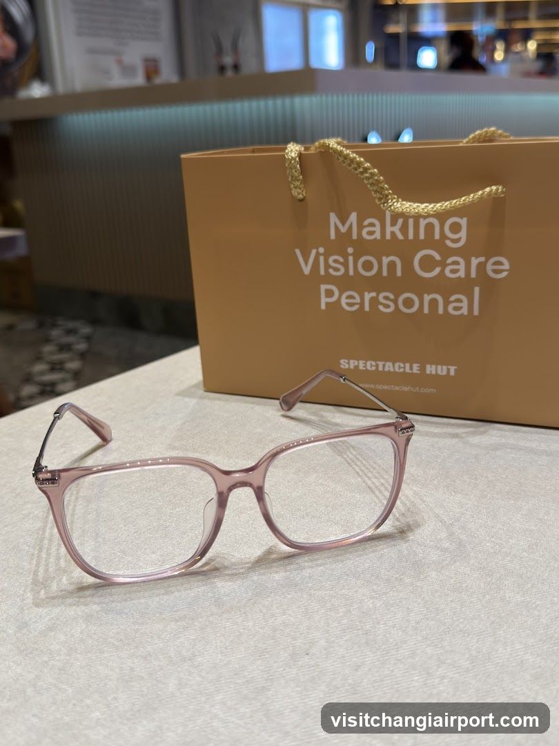 Eyeglasses Display with Shopping Bag