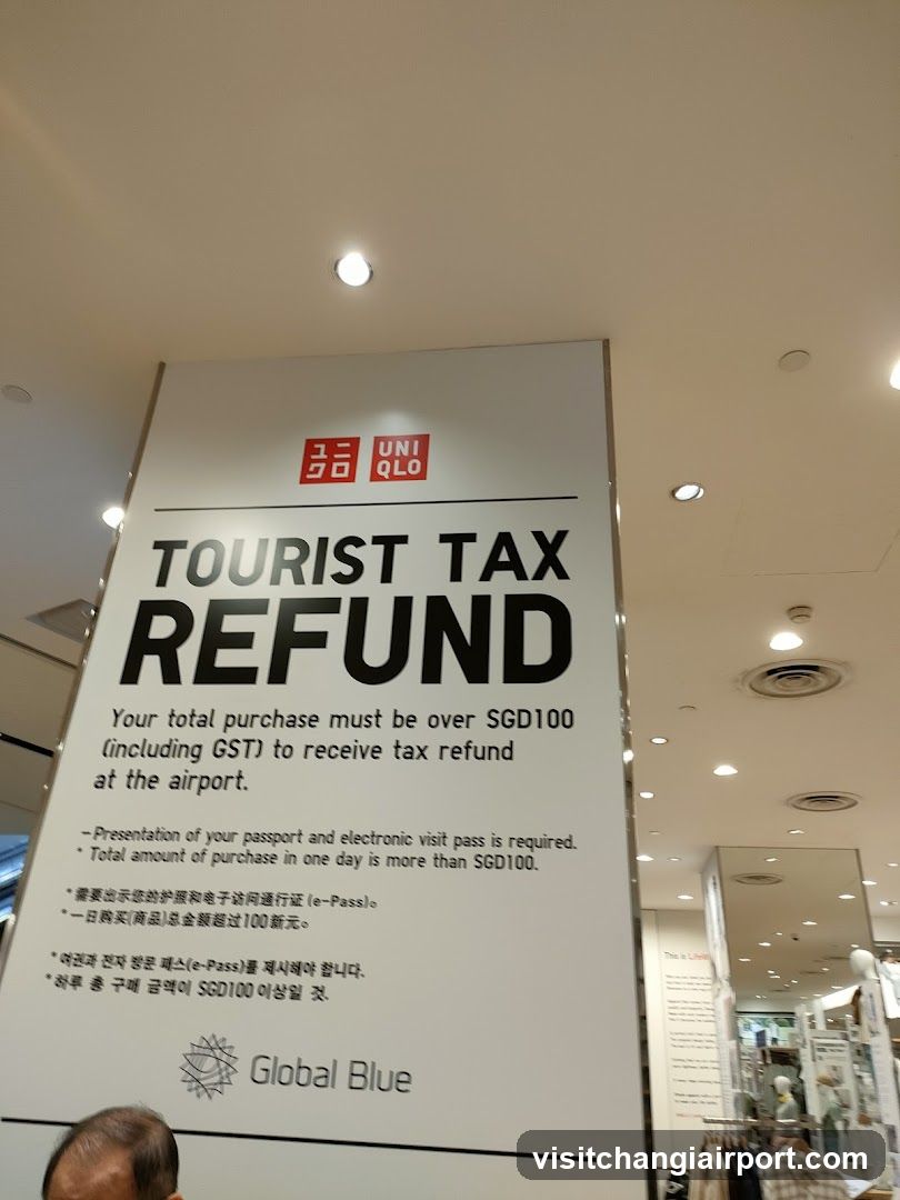 Tourist Tax Refund Sign