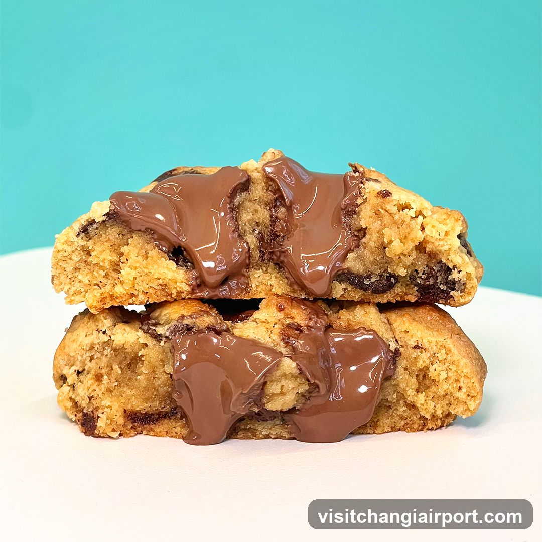 Chocolate Chip Cookies with Chocolate Drizzle
