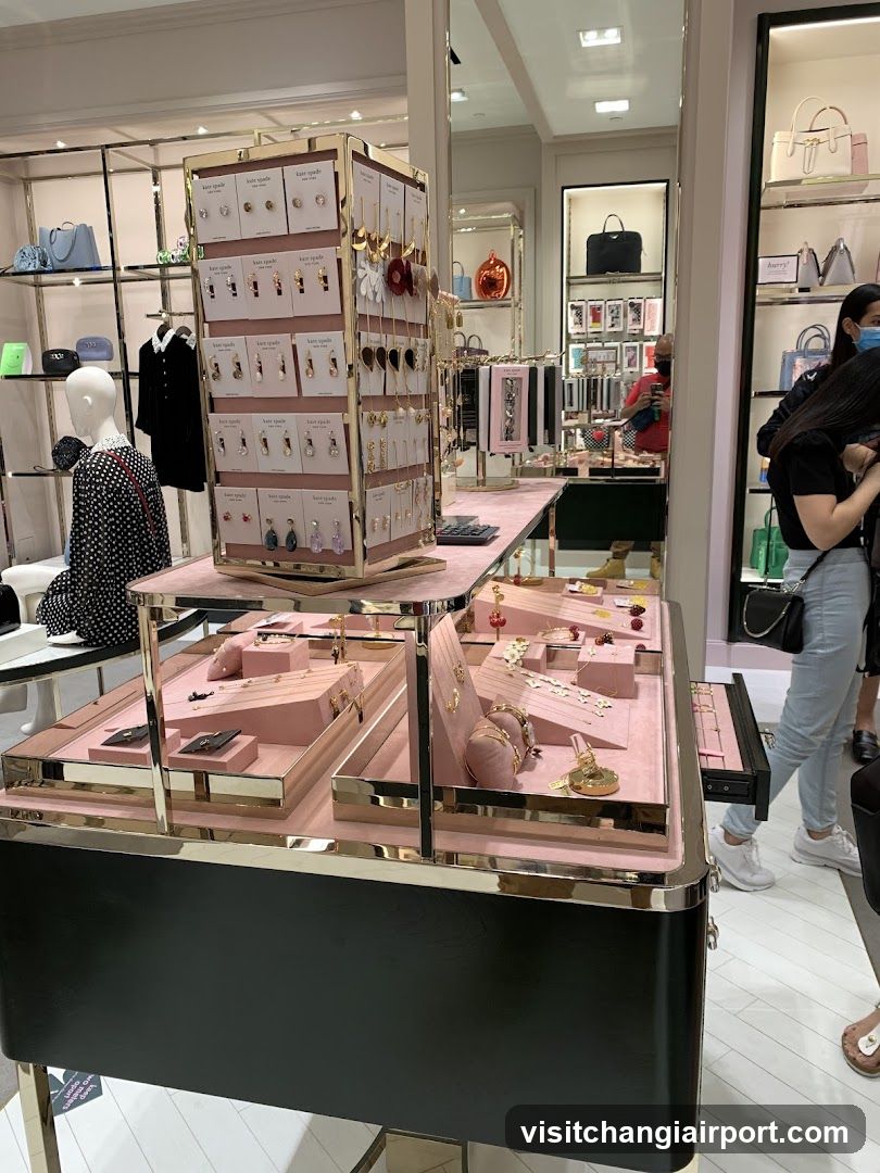 Jewelry Display in Store Interior