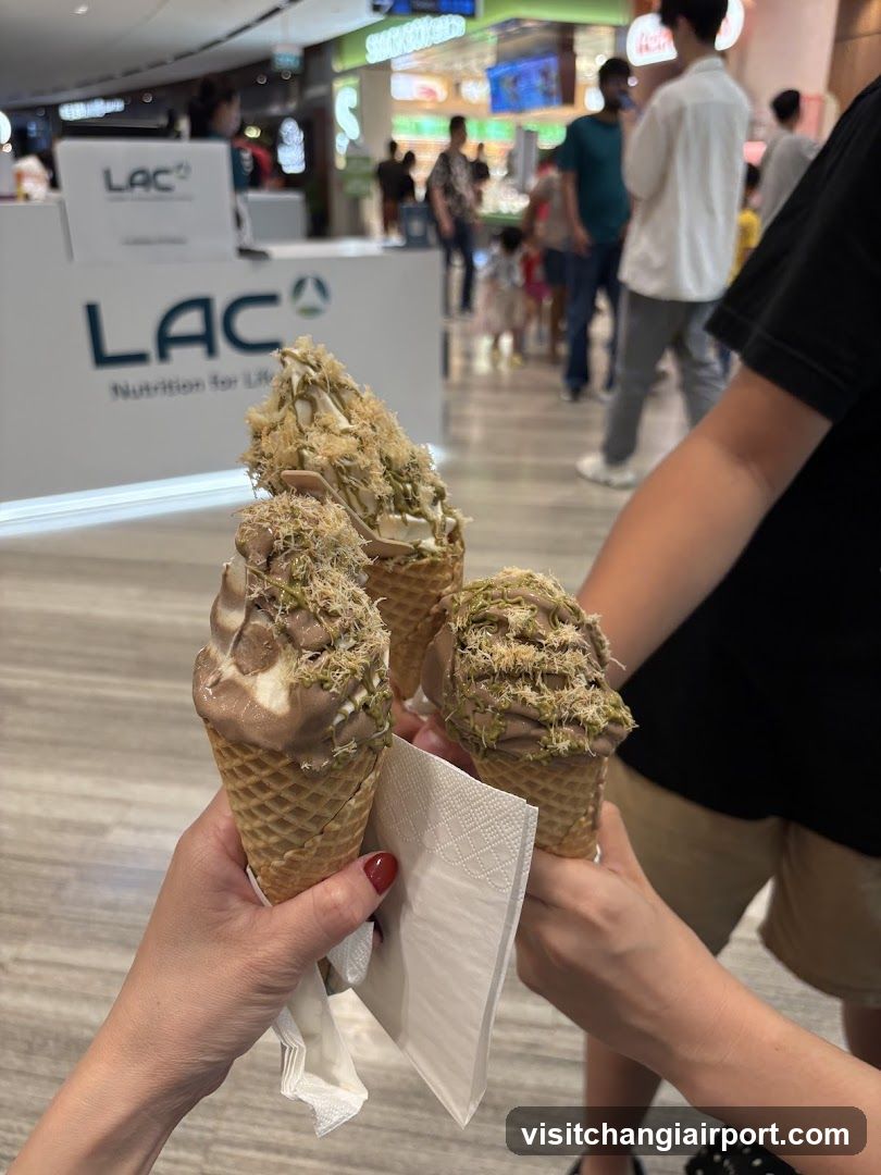Ice Cream Cones in Mall