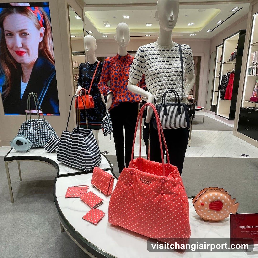Handbag Display in Retail Store