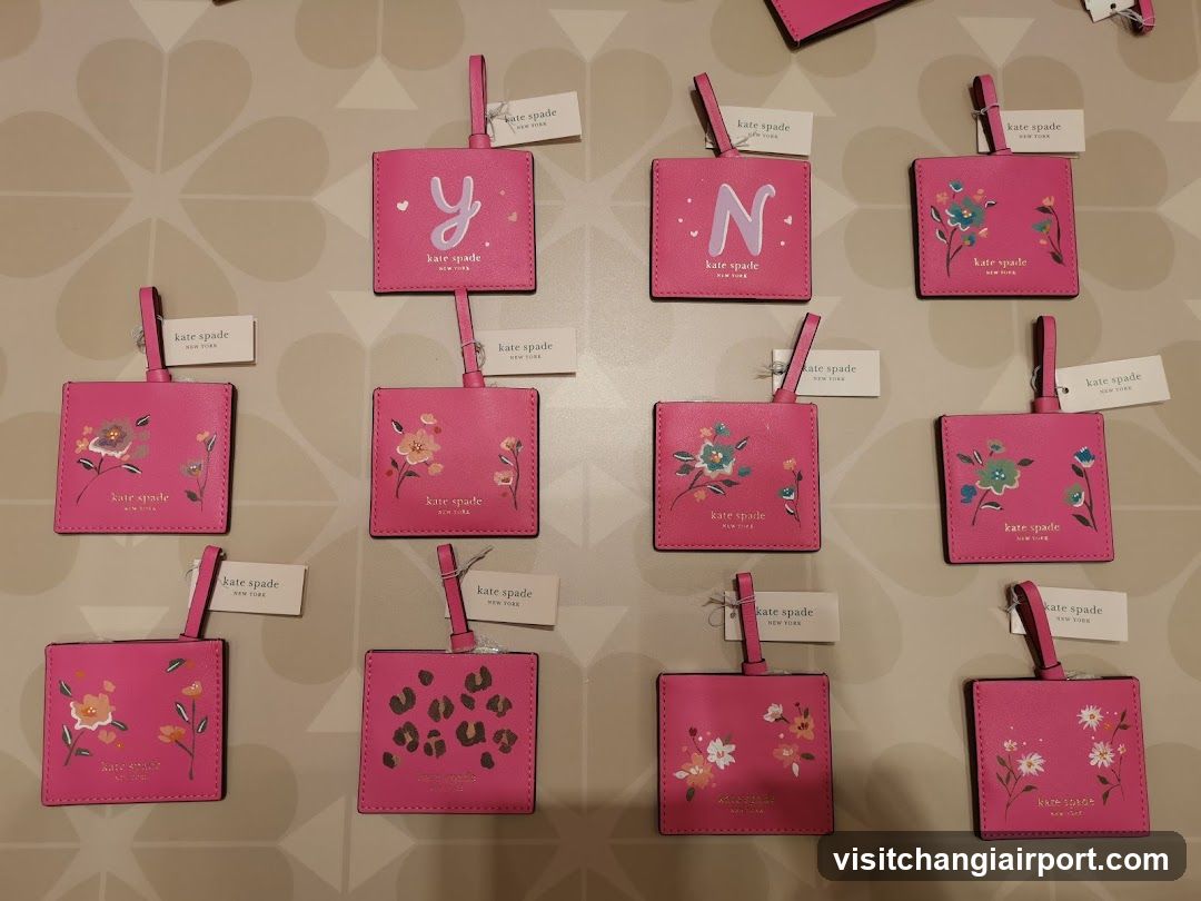 Kate Spade Luggage Tags Display