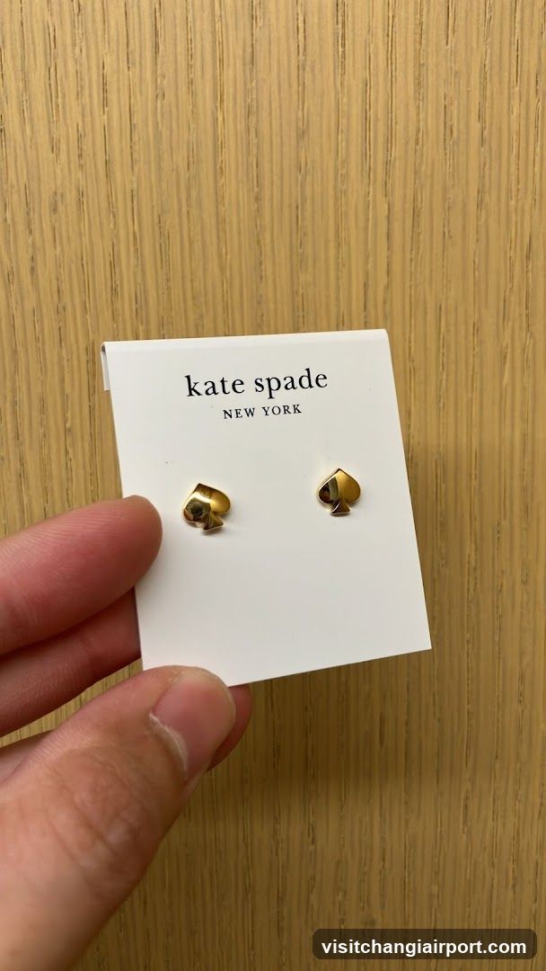kate spade earrings card