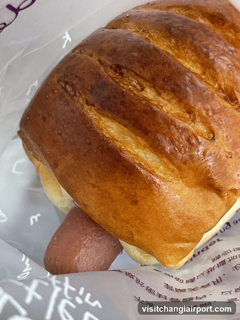 Baked Bread Roll with Sausage