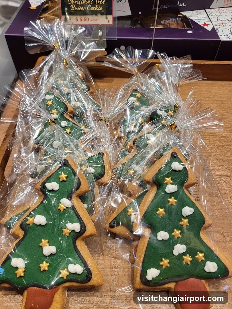 Christmas Tree Cookies Display