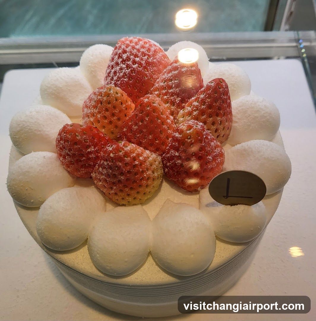 Strawberry Cake with Meringue