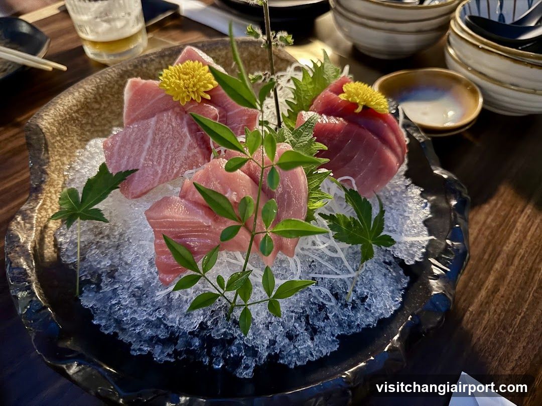 Sashimi Platter with Ice and Garnish