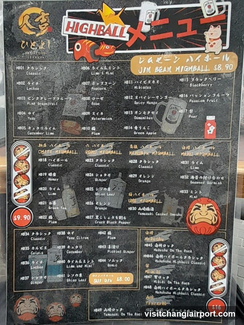 Highball Menu Board