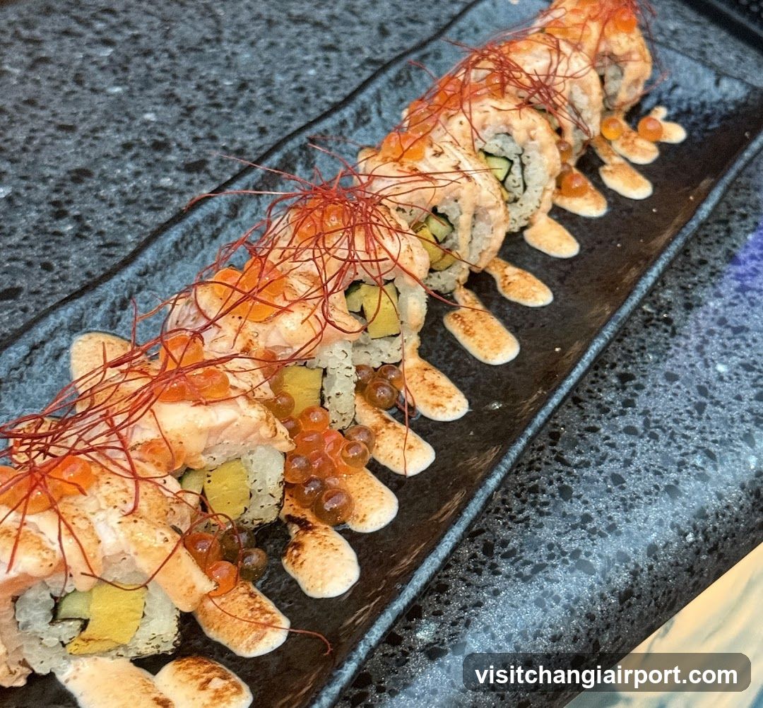 Sushi Platter with Salmon and Tuna Roe