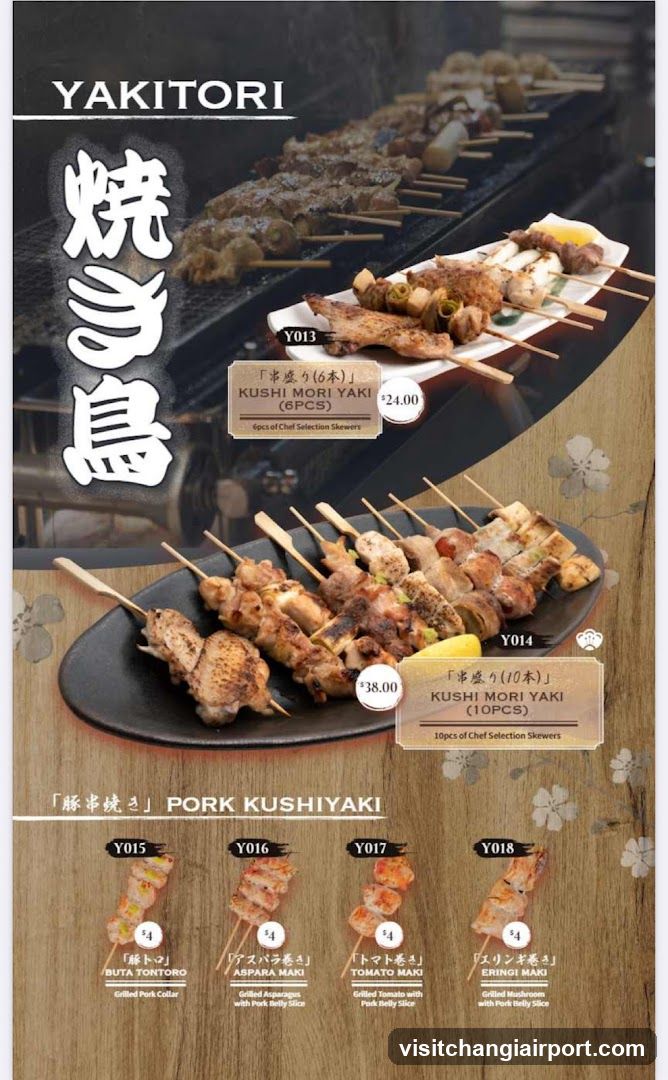 Yakitori Menu Display