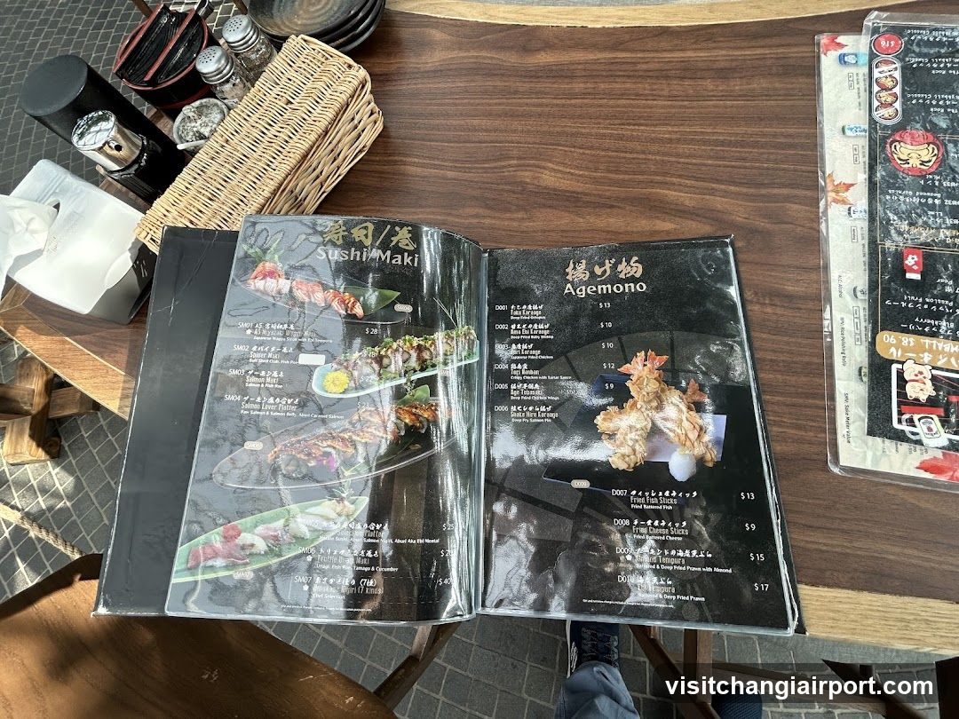Sushi Restaurant Interior Table View