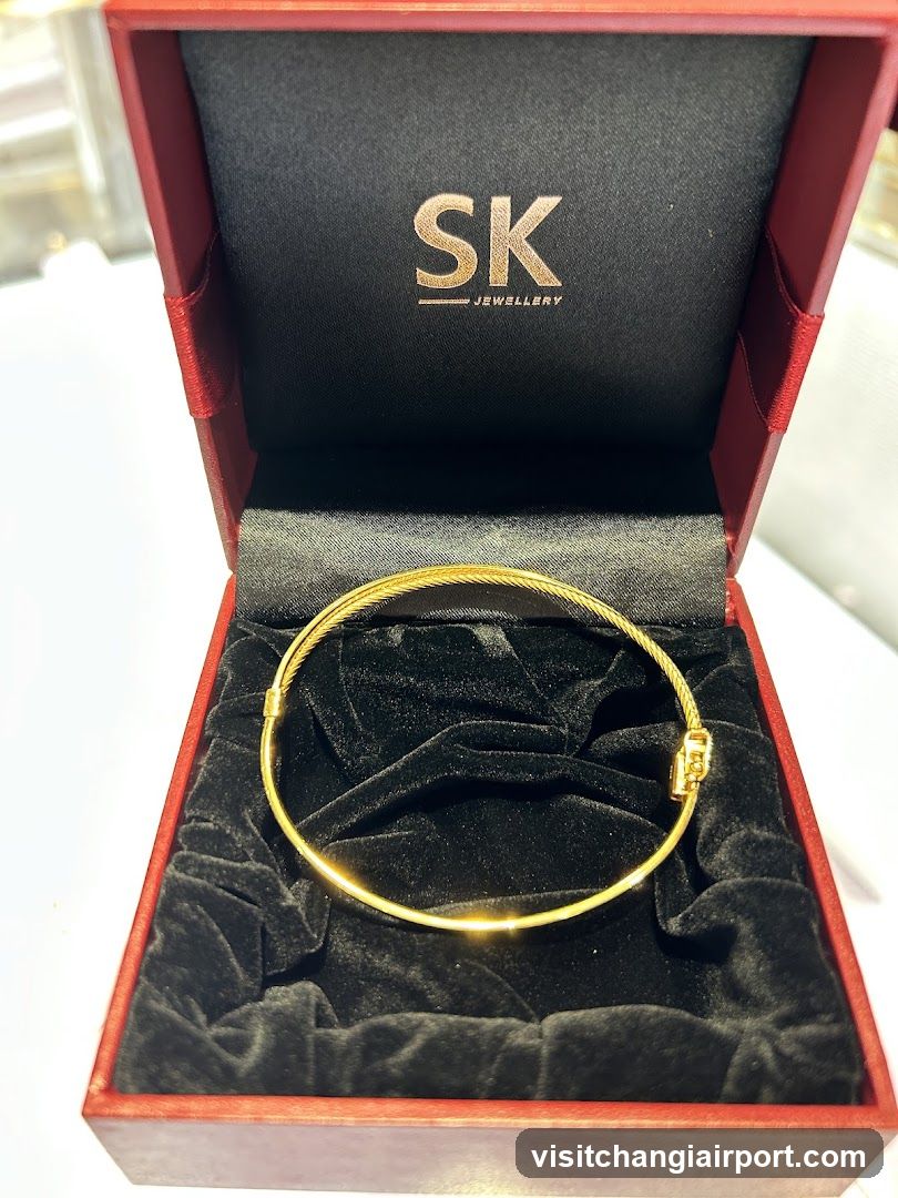 Gold Bracelet in Jewelry Box